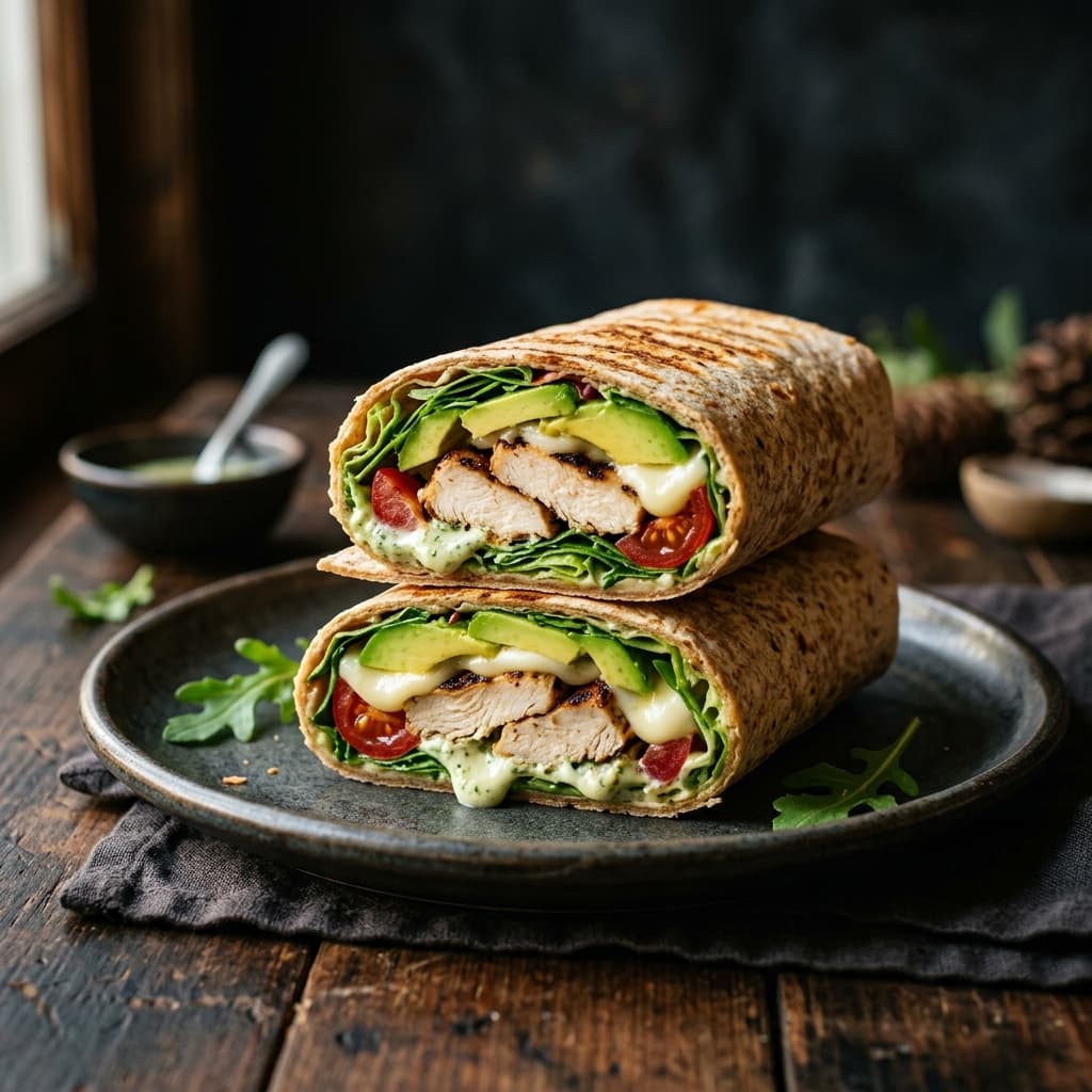 Lean Chicken Avocado Wrap