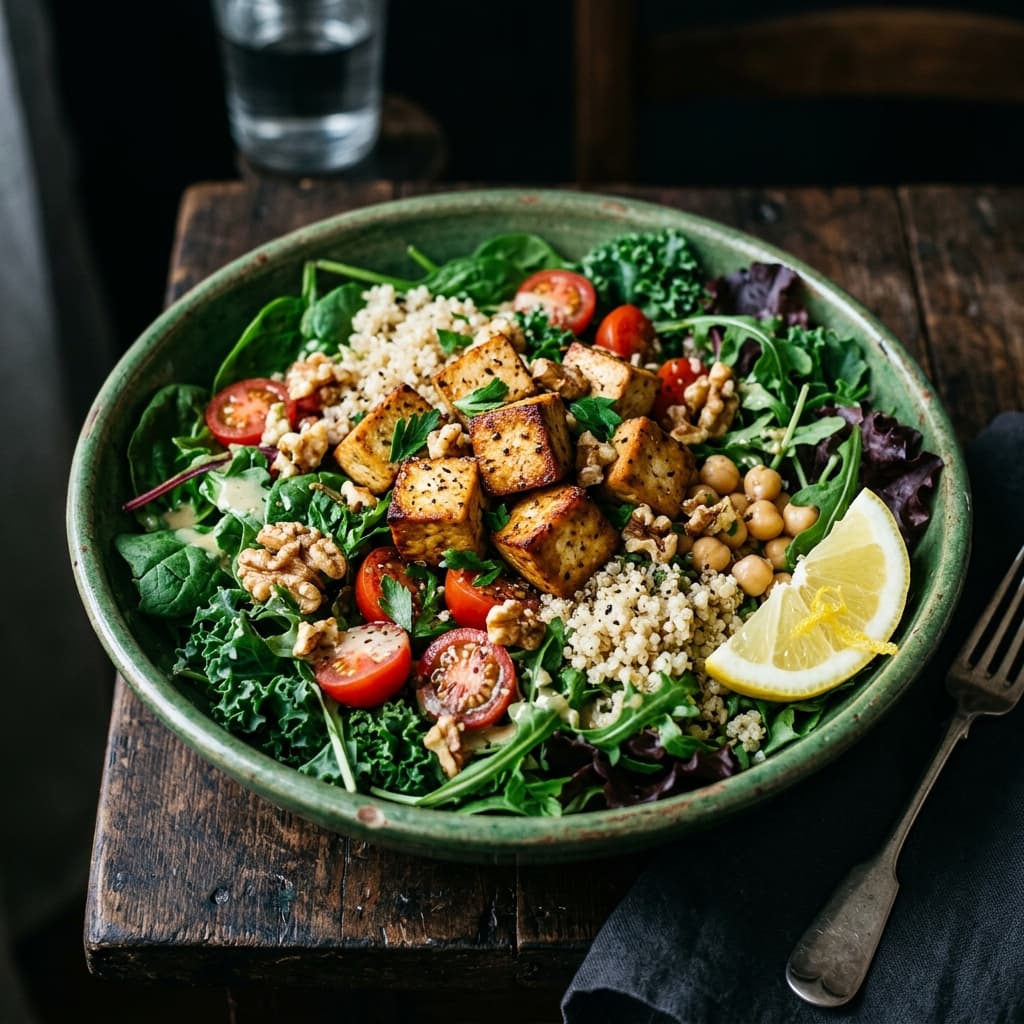 High-Protein Vegan Salad
