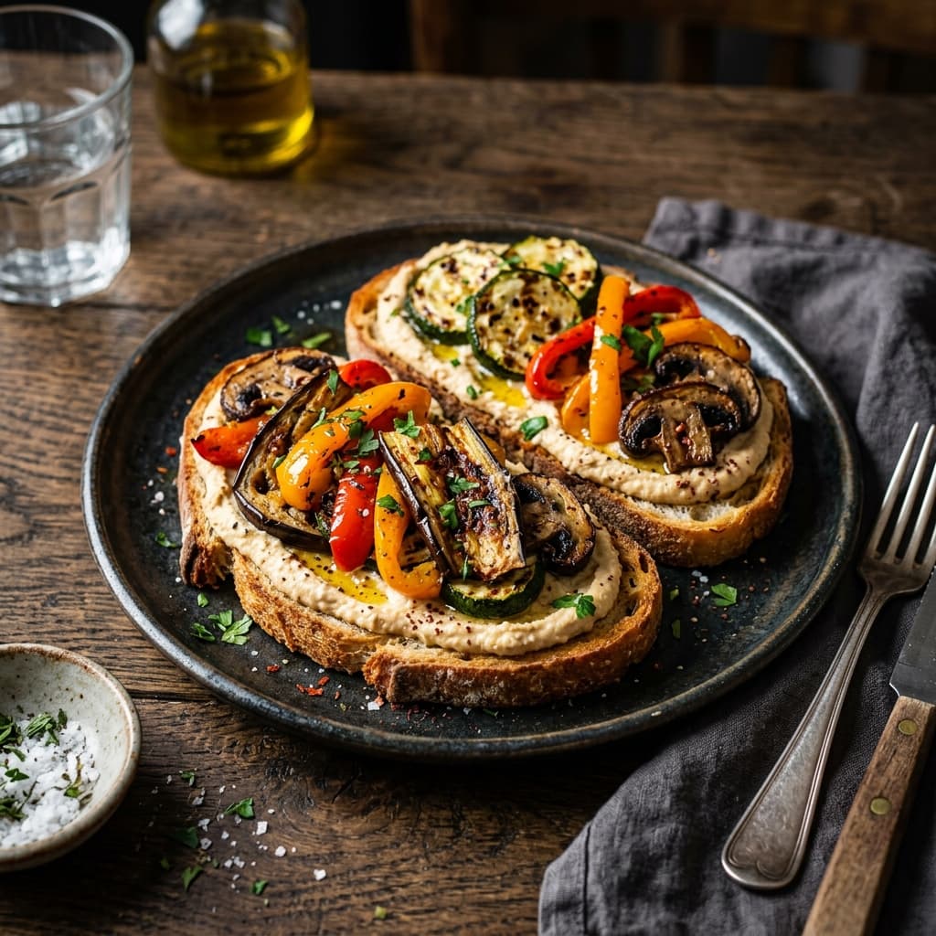 Lean Hummus & Veggie Toast