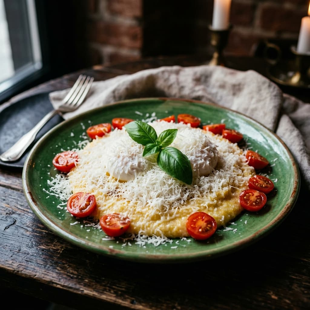 Poached Egg & Polenta Plate