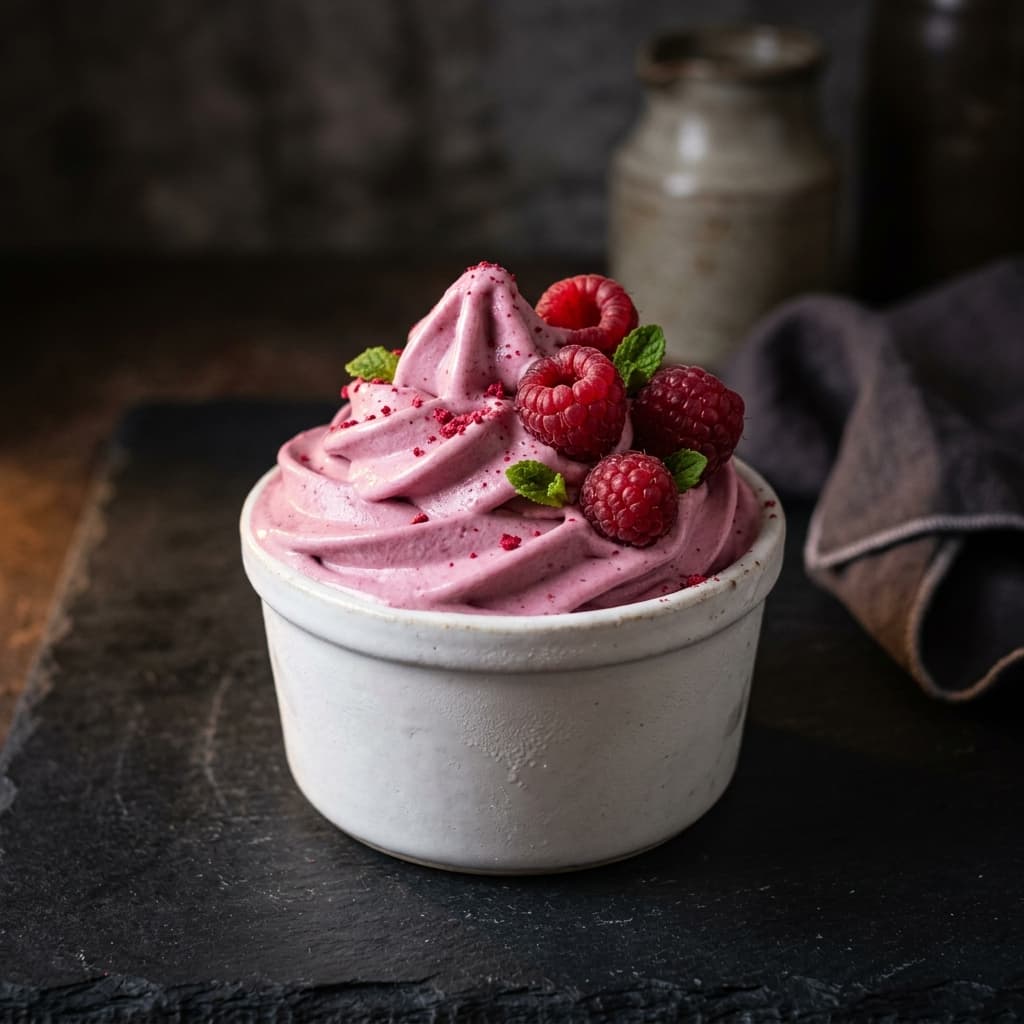 Raspberry Protein Ice Cream