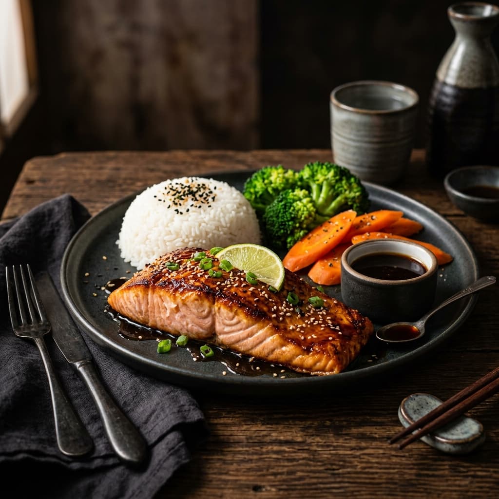 Lean Salmon Teriyaki