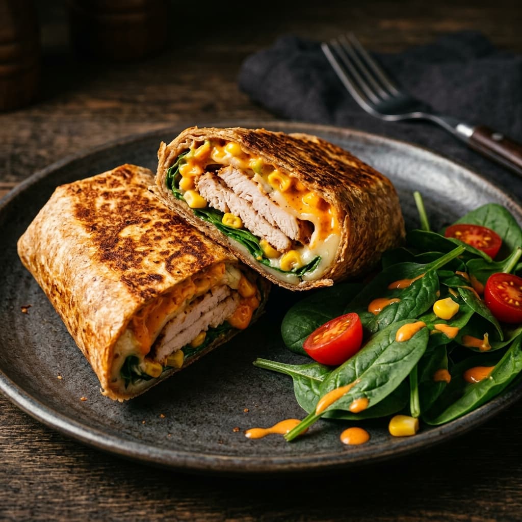 Lean Sriracha Turkey Wrap