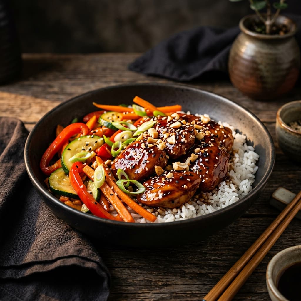 Lean Teriyaki Chicken Bowl