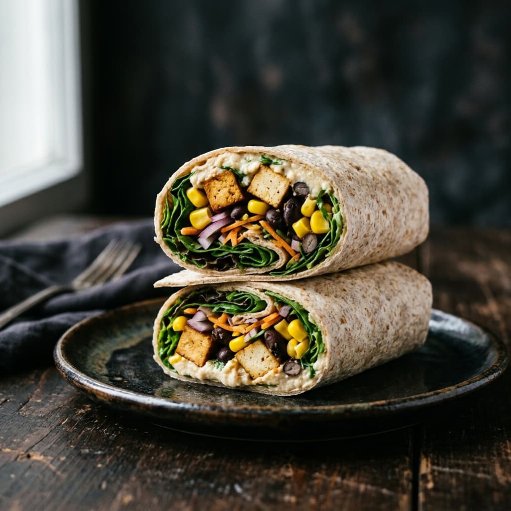 High-Protein Vegan Wrap